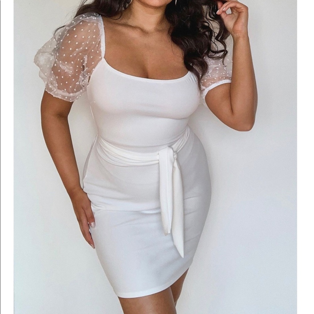 Epic white dress. Sexy!